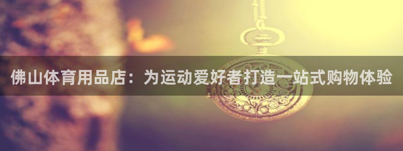 欧陆娱乐总代理是谁：佛山体育用品店：为运动爱好者打造