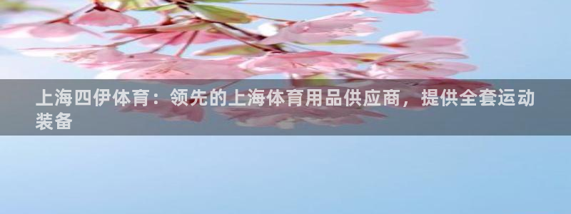 欧陆娱乐出款：上海四伊体育：领先的上海体育用品供应商