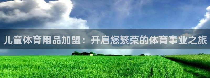 欧陆娱乐登录平台有哪些：儿童体育用品加盟：开启您繁荣