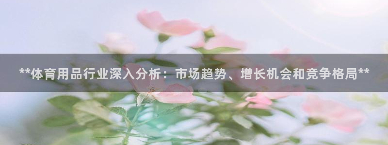 欧陆娱乐平台登陆地址是什么意思：**体育用品行业深入