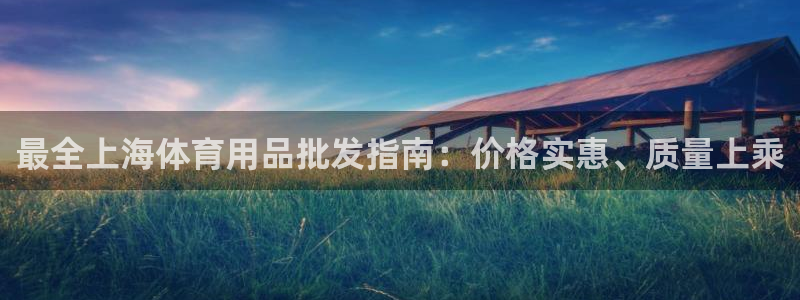 欧陆娱乐平台登陆地址在哪：最全上海体育用品批发指南：